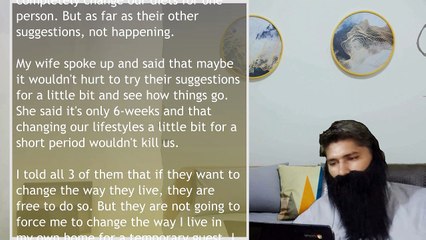 not changing how I live for my stepsons GF