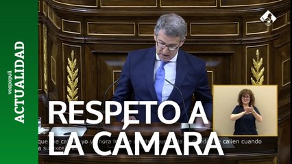 Feijóo, a Armengol: "No sé si le tiene menos respeto a la Cámara o a usted"