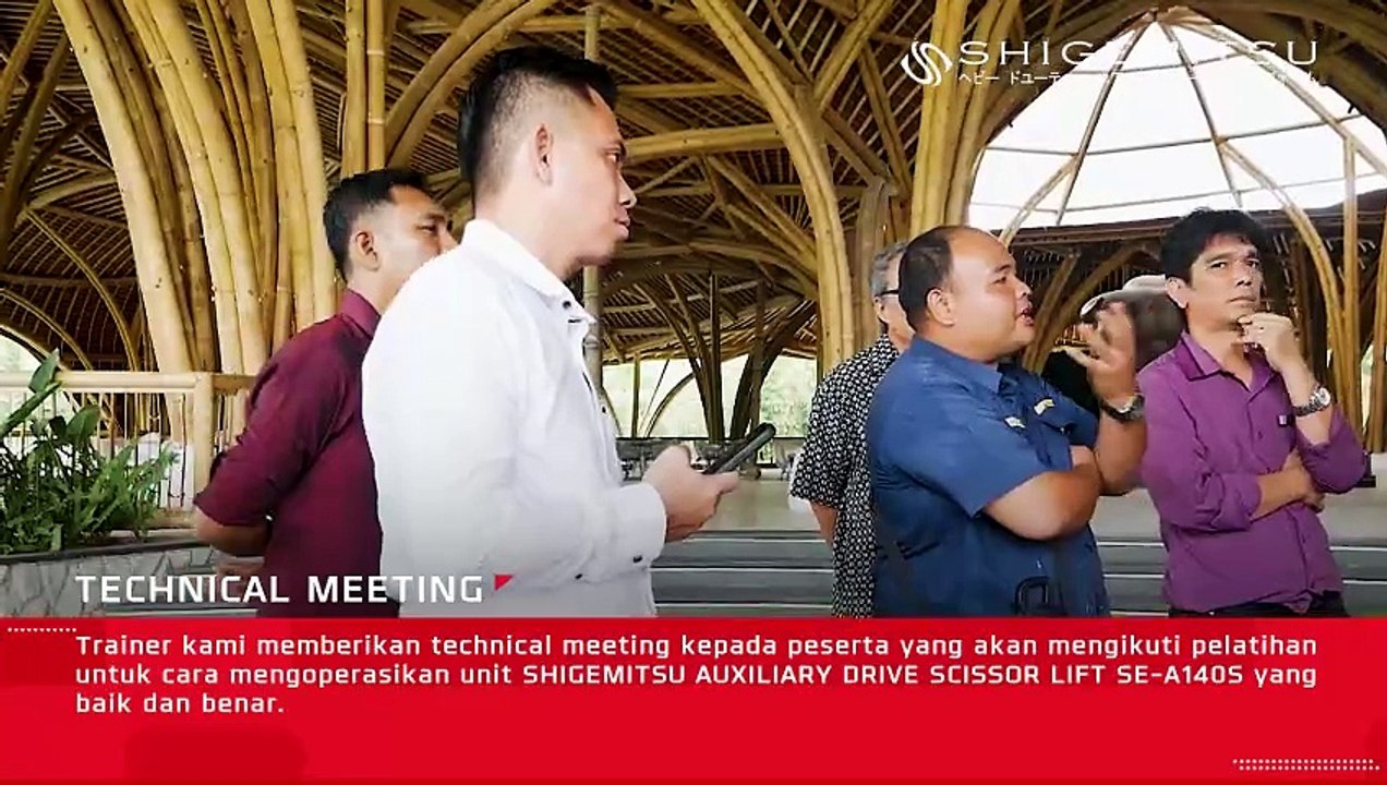 YUK LIHAT SESI TRAINING SHIGEMITSU AUXILIARY DRIVE SCISSOR LIFT SE-A140S