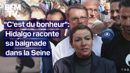 "C'est du bonheur": Anne Hidalgo revient sur sa baignade dans la Seine