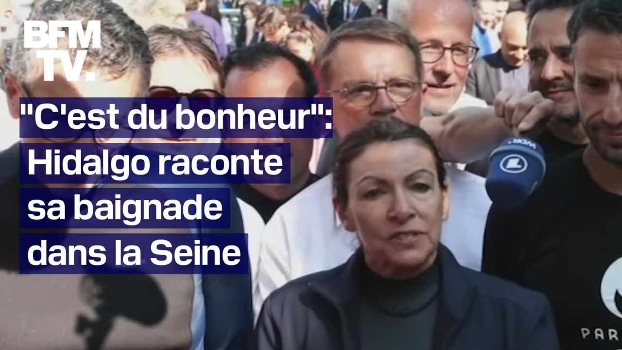 "C'est du bonheur": Anne Hidalgo revient sur sa baignade dans la Seine