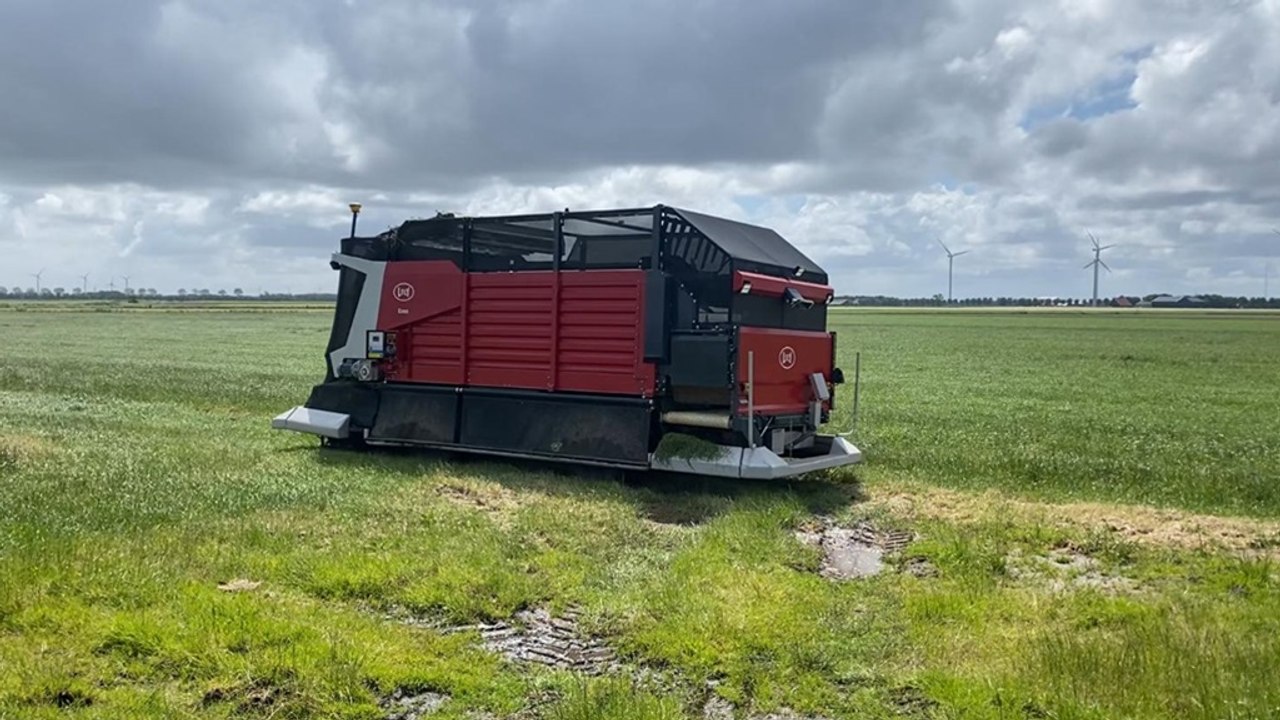 Le Lely Exos en fonctionnement sur une ferme de 180 vaches laitières aux Pays-Bas