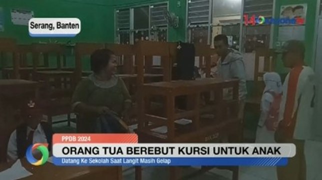 Tradisi Orang Tua Berebut Kursi untuk Anak saat Hari Pertama Masuk Sekolah