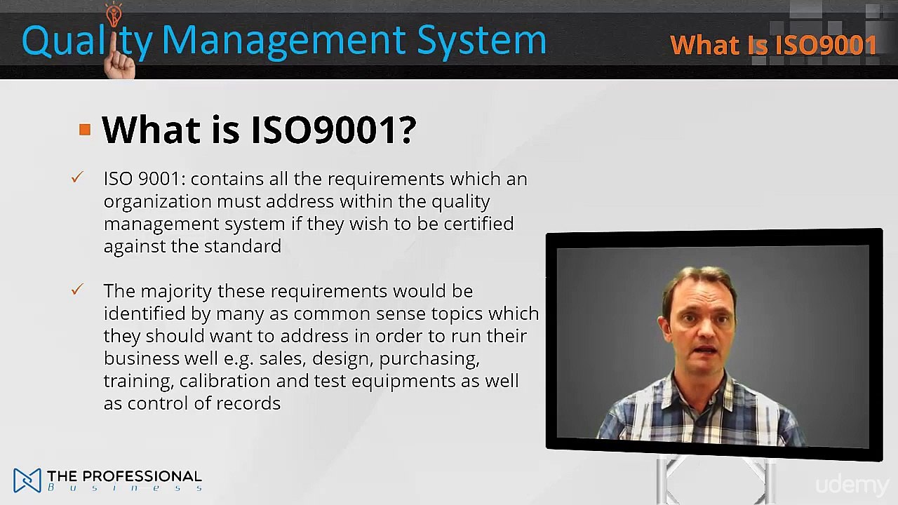 What_Is_ISO9001 -ISO9001 Quality Management System Training Video Course