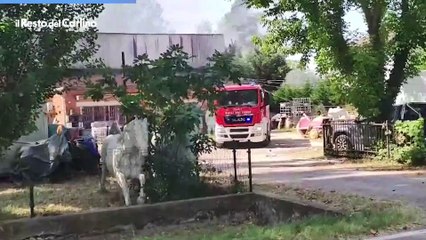 Ferrara, incendio alla ditta Alipar: due operai feriti seriamente