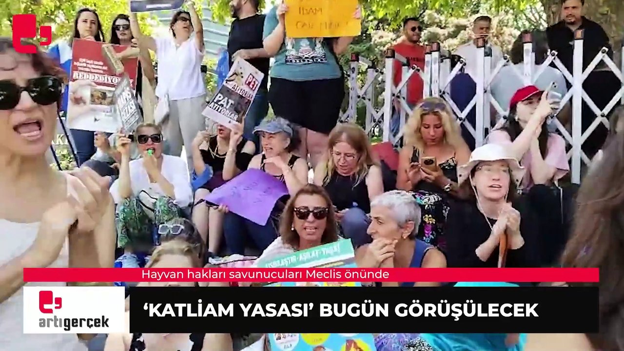 'Katliam Yasası' bugün görüşülecek... Hayvan hakları savunucuları Meclis önünde  | Haber: Seda TAŞKIN