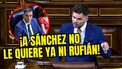 Con amigos así... Hasta Rufián humilla a Sánchez: "¿Qué has venido a hacer hoy aquí?”
