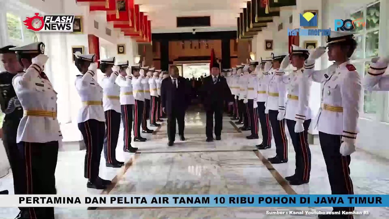 Momen Menteri Pertahanan Prabowo Subianto Terima Kunjungan Perdana Menteri Papua Negara