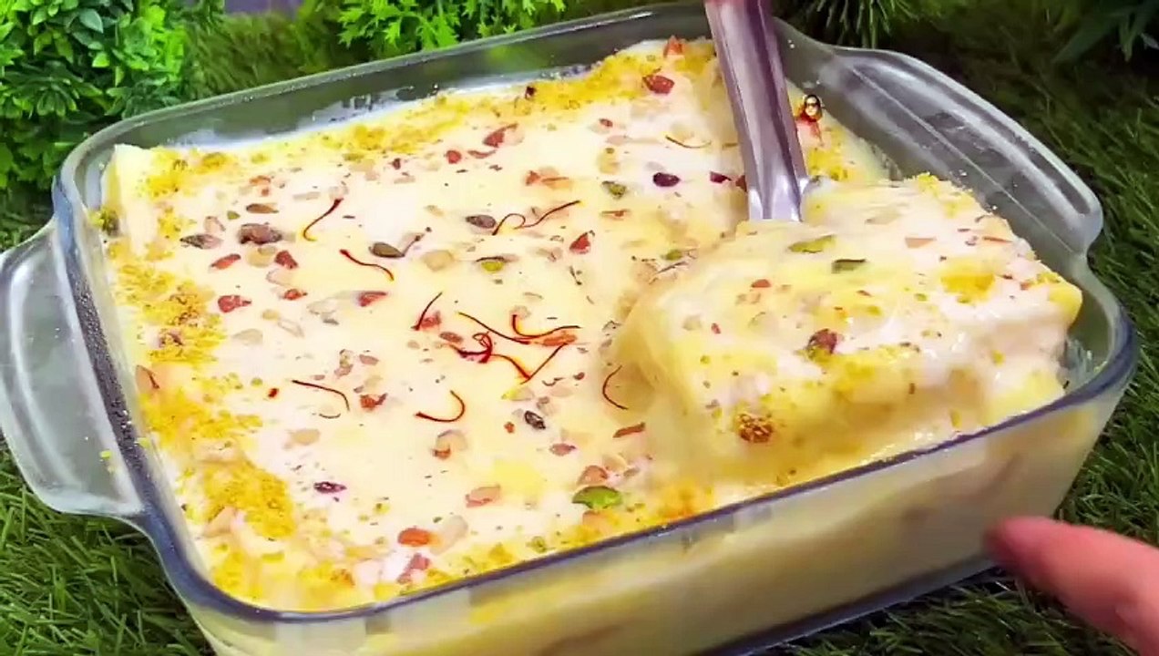 Arabian Bread Pudding Recipe   Easy to make Ramadan Dessert  Arabian Pudding Recipe