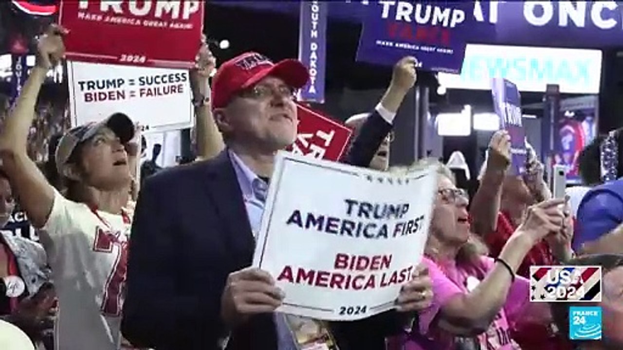 2024 Republican National Convention: Trump lauded by former rivals Haley, DeSantis in show of unity