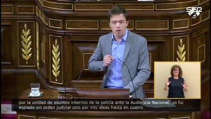 Errejón denuncia ante Feijóo el espionaje que sufrió y le insta a que pida perdón en nombre del PP