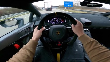 POV Lamborghini Huracan  STO, 8.000rpm