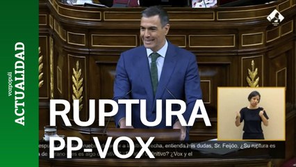 Sánchez ironiza sobre la ruptura de PP y Vox: "¿Es una riña de verano o es definitivo?"