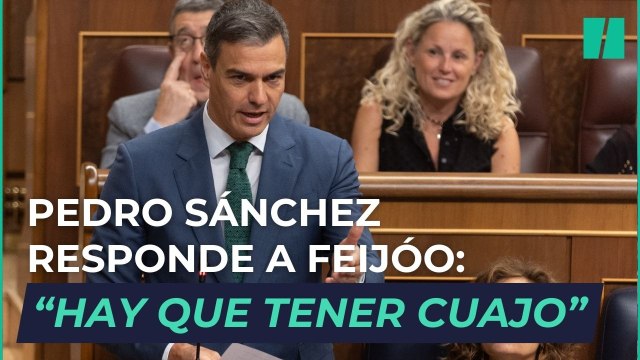 Pedro Sánchez, a Feijóo: Hay que tener cuajo para dar lecciones de control de medios de comunicación