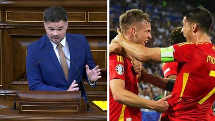 Va a provocar un incendio: el desprecio de Rufián a la selección española