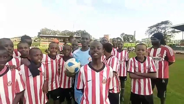 Impoverished Kenyan children send message of thanks to SAFC after kit donation