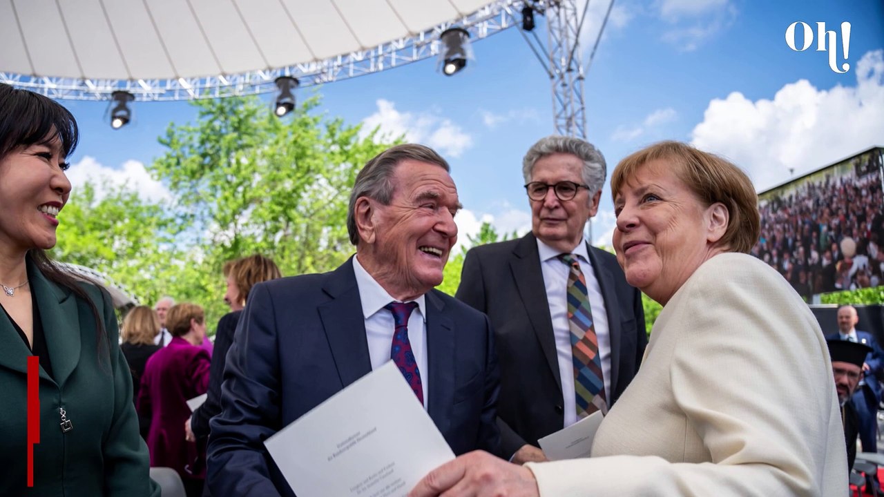 Angela Merkel und Gerhard Schröder