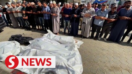 Funerals held for 14 killed in Israeli strikes on Nuseirat