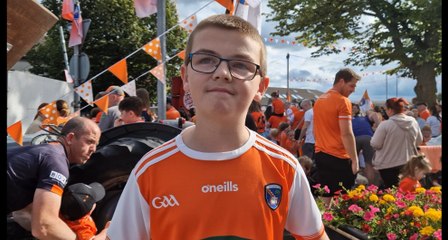 Armagh fans in Camlough Part 1
