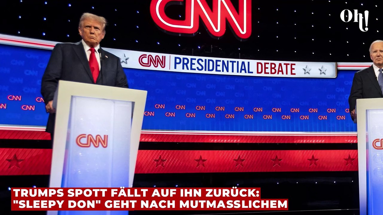 2 Trumps Spott fällt auf ihn zurück: 'Sleepy Don'