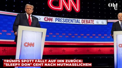 2 Trumps Spott fällt auf ihn zurück: "Sleepy Don"