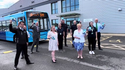 The new 599 bus route launch