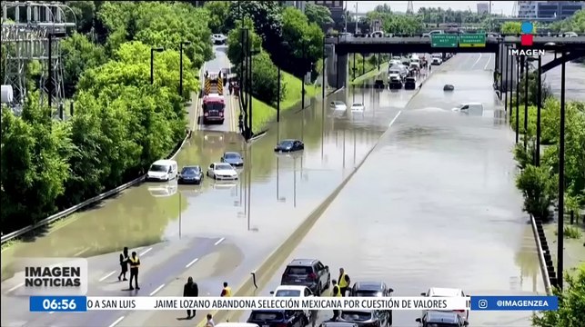 Tormentas causan inundaciones en Canadá