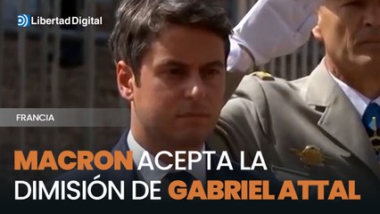 Emmanuel Macron acepta la dimisión del primer ministro Gabriel Attal