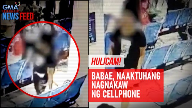 Hulicam! Babae naaktuhang nagnakaw ng cellphone | GMA Integrated Newsfeed