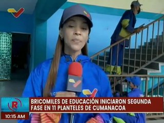 Sucre | Bricomiles de educación inician segunda fase en planteles de Cumanacoa