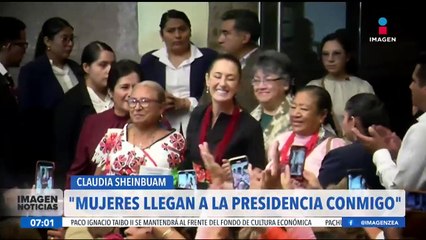 "Las mujeres llegan a la presidencia conmigo": Claudia Sheinbaum