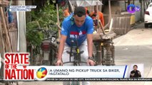 Pagbangga umano ng pickup truck sa biker, nauwi sa pagtatalo | SONA