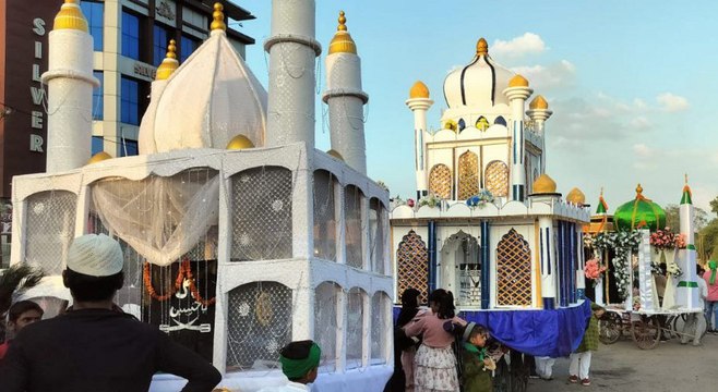 मोहर्रम पर निकला मातमी जुलूस