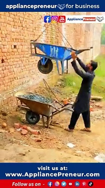 Wheelbarrow Material Handling Methods -- Construction -- #construction Embark on a construction adventure with @tozlusef as we explore the art of optimizing material handling methods.  Video credit- @tozlusef on In