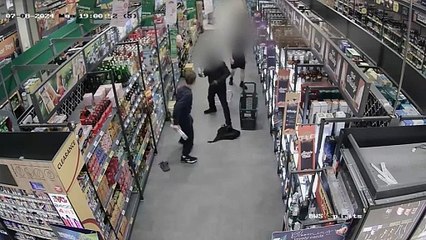 Shoplifter headbutts security guard