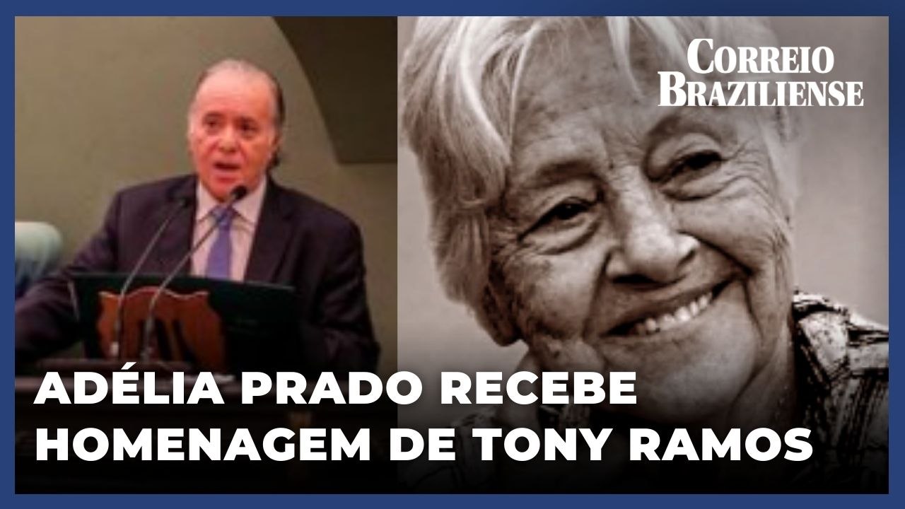 TONY RAMOS HOMENAGEIA ADÉLIA PRADO NA ACADEMIA BRASILEIRA DE LETRAS