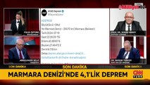 Marmara Denizi'nde 4.1'lik deprem! İstanbul depremini etkiler mi? Prof. Dr. Şükrü Ersoy cevapladı