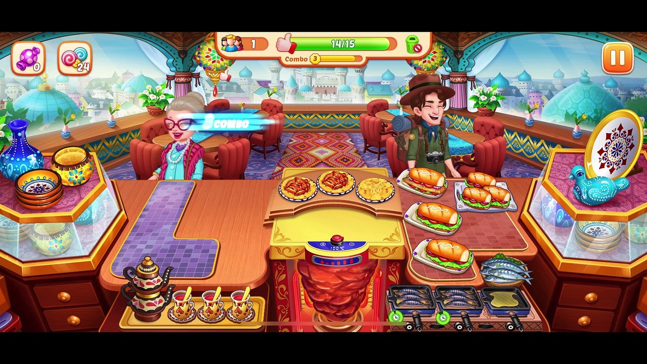 [Miniriceto]Game Play _ Crazy Diner -  Turkish BBQ - Lv 1383-1387