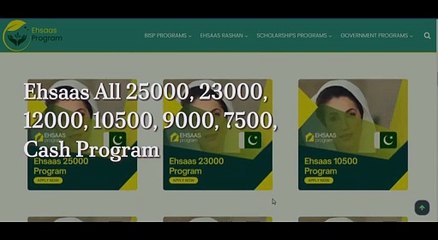 Ehsaas Program Registration Process