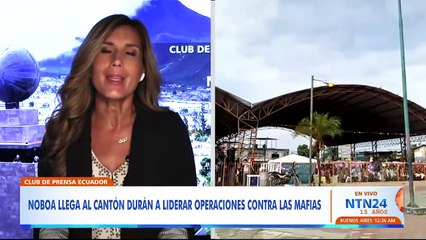 Club de Prensa de NTN24 analizó operativo en Durán y la situación de la vicepresidenta ecuatoriana