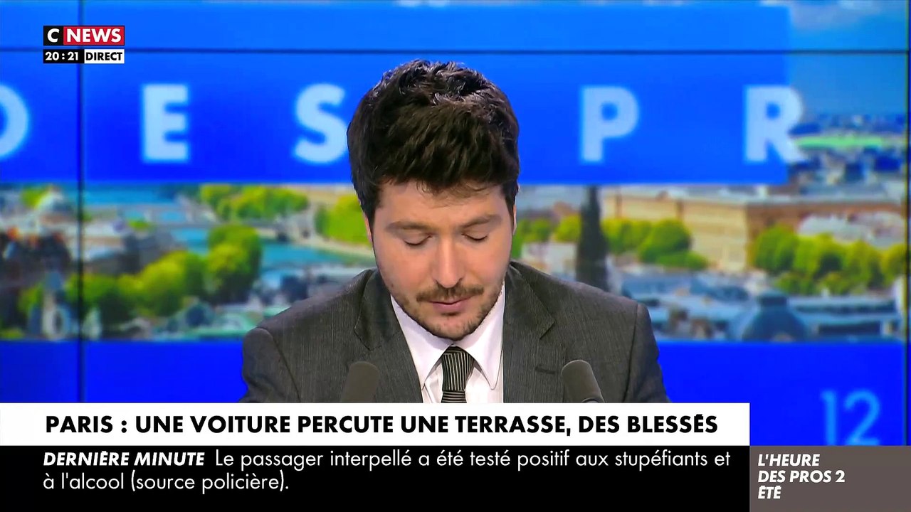 Paris : une voiture percute une terrasse dans le XXe arrondissement - Un bilan fait état d’un mort, trois victimes en urgence absolue et trois en urgence relative - Le conducteur est en fuite - Un passager interpellé