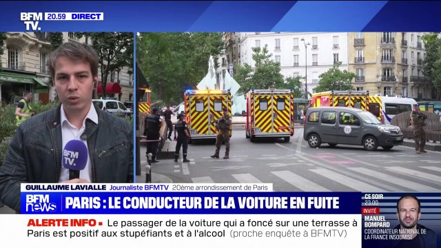 Terrasse percutée par une voiture à Paris: une personne est morte et au moins trois autres blessées