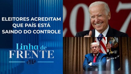 Trump e Biden seguem empatados na 1ª pesquisa após atentado | LINHA DE FRENTE