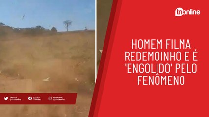 Homem filma redemoinho e é 'engolido' pelo fenômeno; veja vídeo