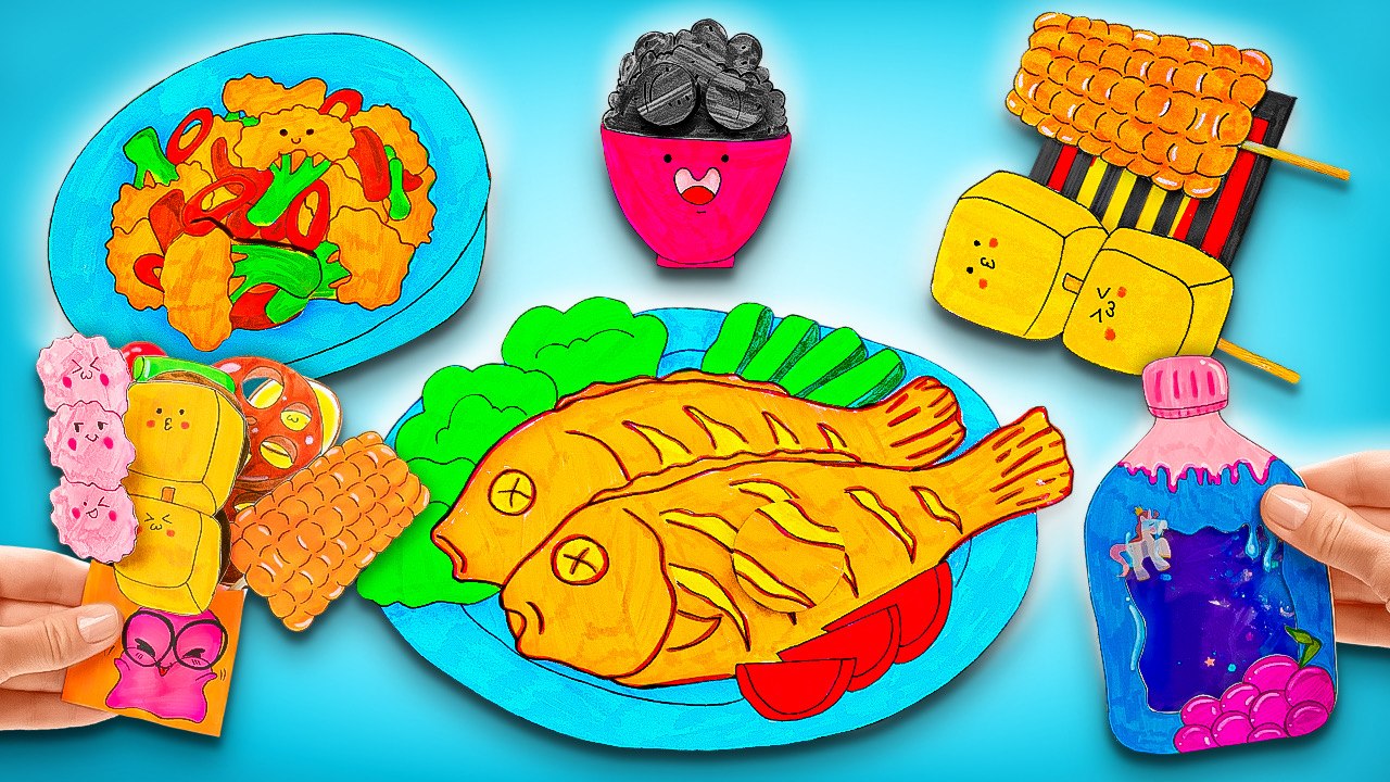 Bricolage insolite de nourriture en papier || Bricolages amusants et faciles 