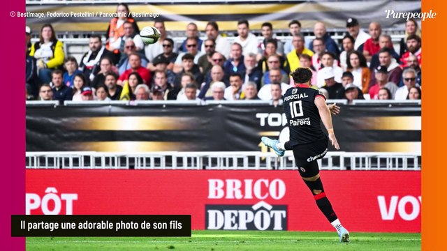 Romain Ntamack papa pour la première fois avec sa compagne Lisa, il partage une adorable photo de son fils