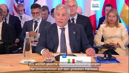 G7-Treffen in Italien: Außenminister Tajani fordert Handelsfreiheit auf globalen Märkten