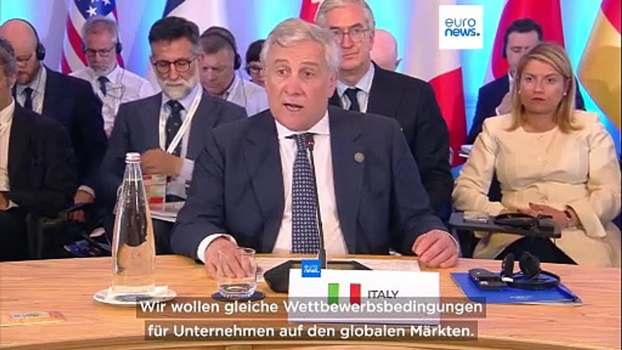 G7-Treffen in Italien: Außenminister Tajani fordert Handelsfreiheit auf globalen Märkten