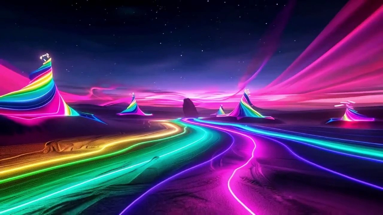 Neon Dreams in the Desert