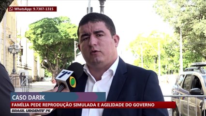 Caso Darick: família pede reprodução simulada e agilidade do governo